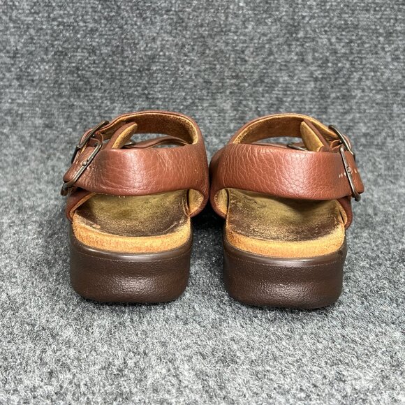 SAS Relaxed Amber Sandals Women's Size 8.5 Brown Leather Buckle Strap Comfort - Picture 5 of 15